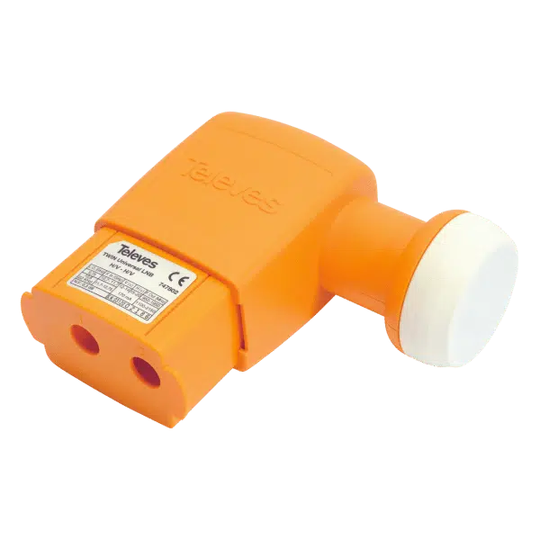 Orange Televés signal amplifier for antenna installations.