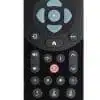 Sky brand television remote control on white background.