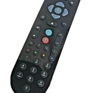 Pilot do telewizora marki Sky na białym tle.