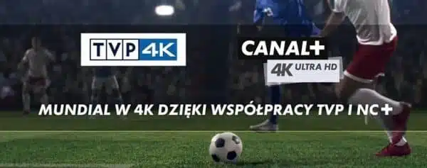 Soccer match broadcast advertisement in 4K resolution.