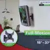 Sanus full-motion TV wall mount packaging.