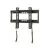 Black flat-screen TV wall mount with straps.