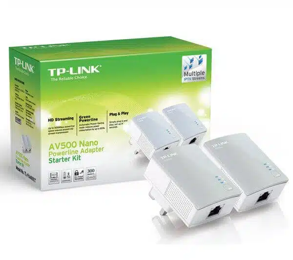 TP-Link AV500 Nano Powerline Adapter Kit.