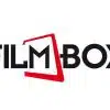 FilmBox logo with red play button icon.