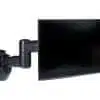 Wall-mounted flat screen monitor.