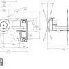 Mechanical part technical drawing with dimensions.