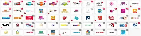 Collection of various television network logos.