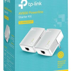 TP-Link AV600 Powerline Starter Kit packaging.