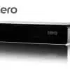 VU Zero black satellite receiver box with logo.