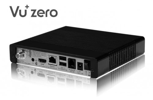 Vu+ Zero digital satellite receiver back panel view.