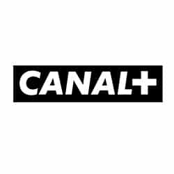 CANAL+ logo in black and white