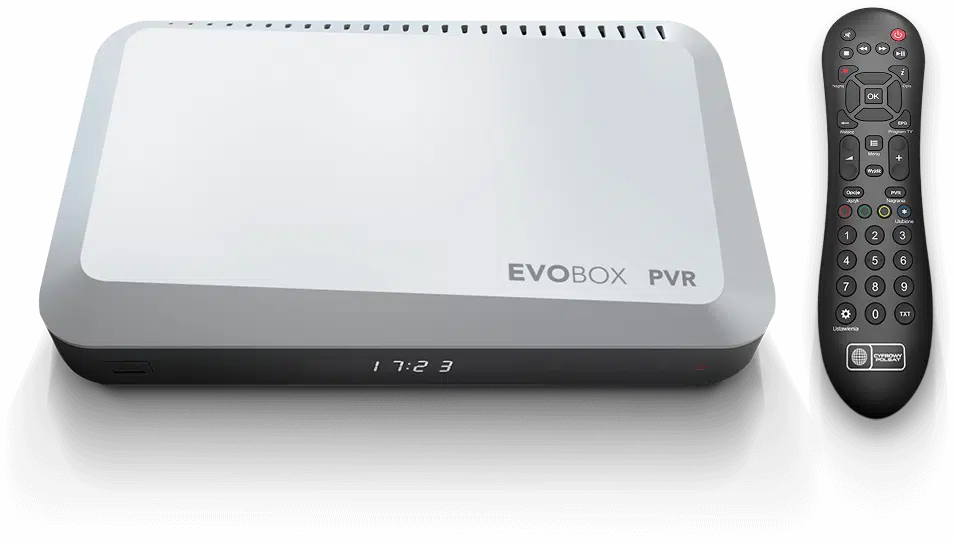 Cable TV EVOBOX PVR with remote control
