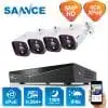 SANNCE 5MP HD security camera system with night vision.