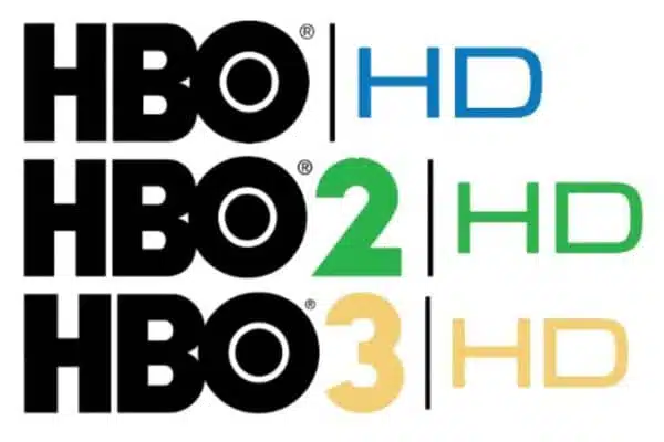 HBO HD, HBO 2 HD, HBO 3 HD channel logos.